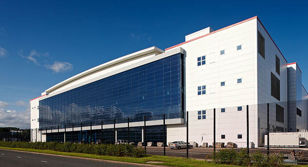 front profile of cardiff data center