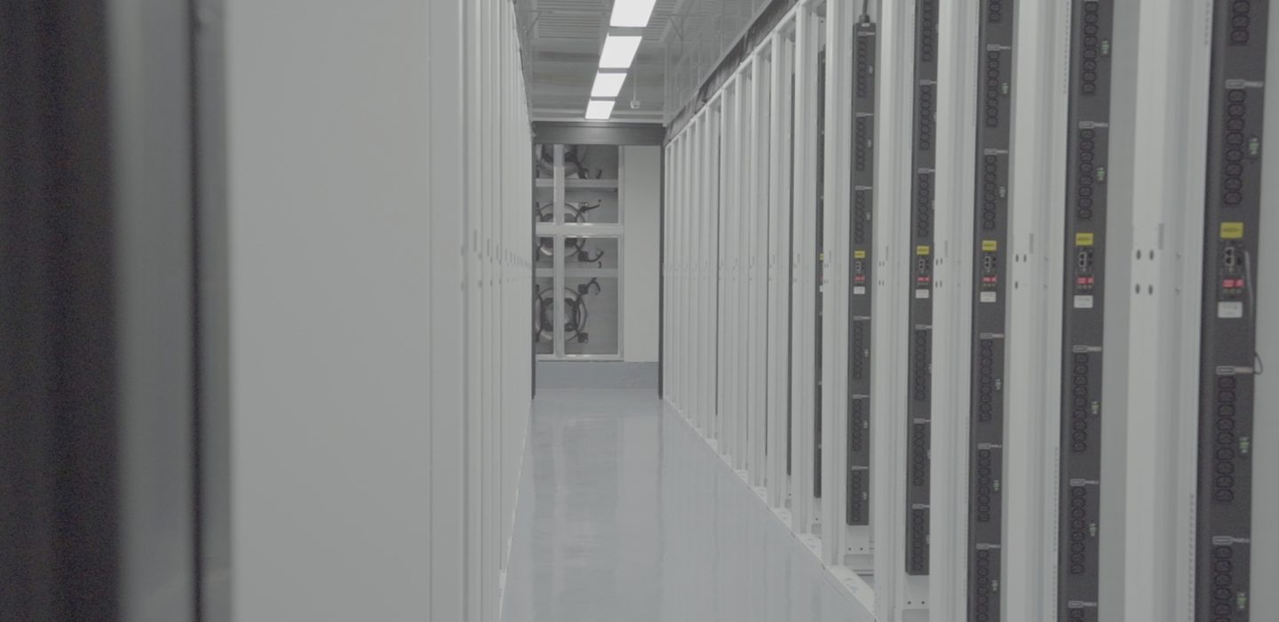 data racks in Fo Tan data center