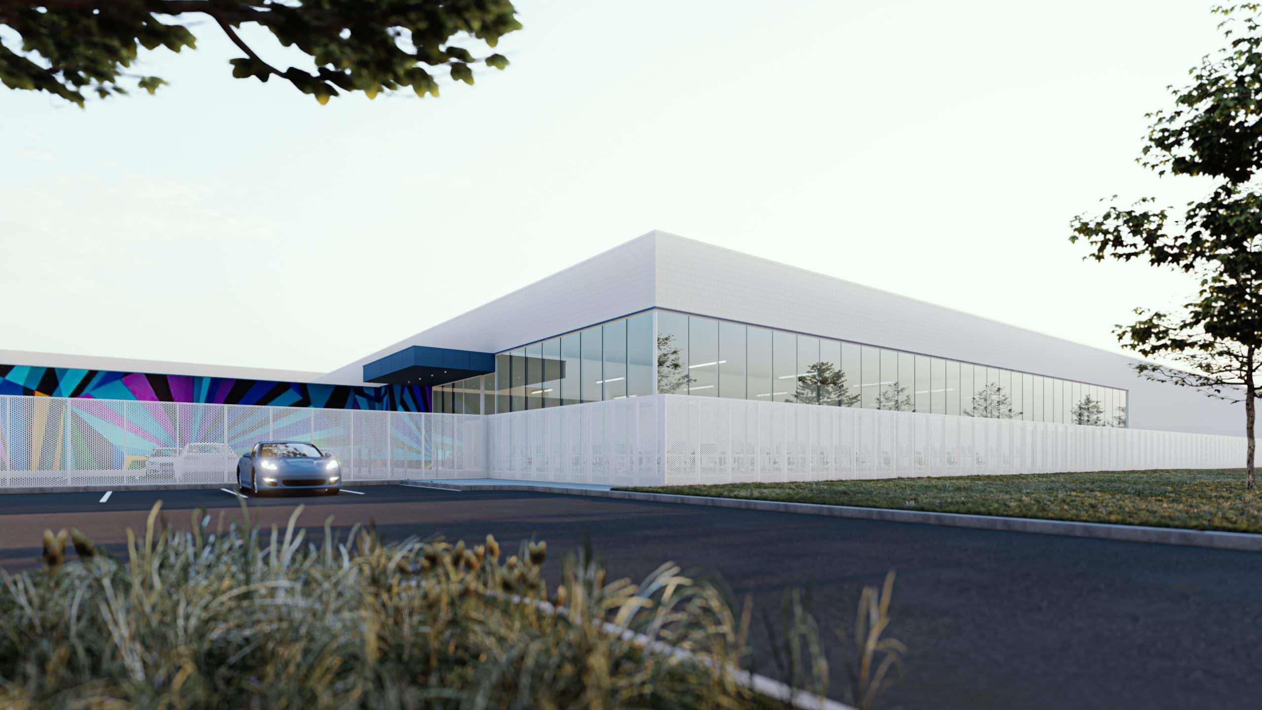 rendered image of Montreal data center